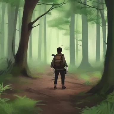 The protagonist stumbled upon a hidden canebrake in the middle of the forest during their adventure.