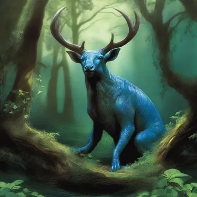 In the magical realm, there existed a mystical creature that dwelled within the depths of the enchanted canebrake.