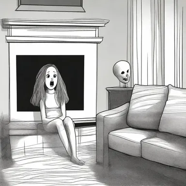 She watched the scary movie on approval to see if it was too frightening for her.