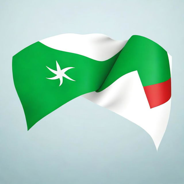 A high-resolution digital art image illustrating the flags of Saudi Arabia and Italy intertwined