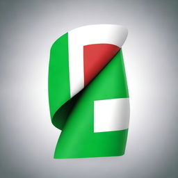 A high-resolution digital art image illustrating the flags of Saudi Arabia and Italy intertwined