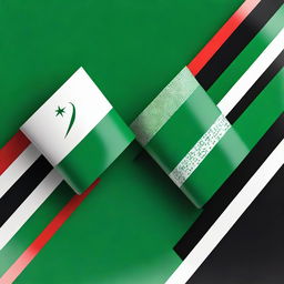 A striking, high-quality digital art image that intertwines the flags of Saudi Arabia and Italy