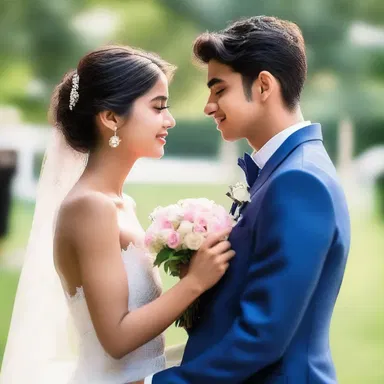 The youth of the couple was evident in their passionate and romantic gestures towards each other.