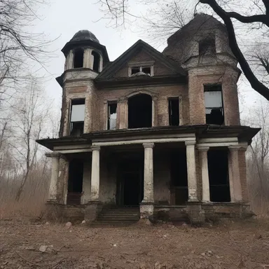 The decrepit old mansion stood as a chilling reminder of the horrors that youth can fade away with time.