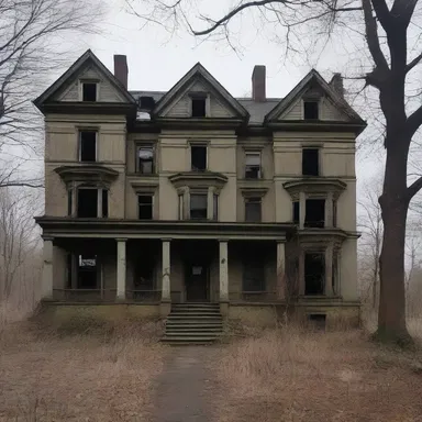 The decrepit old mansion stood as a chilling reminder of the horrors that youth can fade away with time.