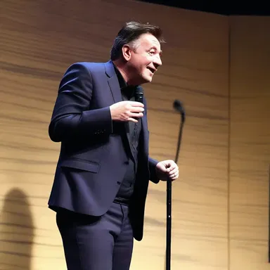 The comedian entertained the audience with a lighthearted joke about the misunderstandings of youth.