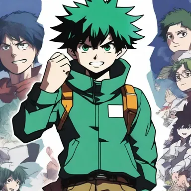 In the anime series 'My Hero Academia,' the main character Izuku Midoriya starts as a quirkless youth who dreams of becoming a hero.