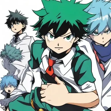 In the anime series 'My Hero Academia,' the main character Izuku Midoriya starts as a quirkless youth who dreams of becoming a hero.