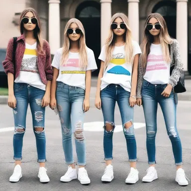 The youth of today are always on top of the latest fashion trends.