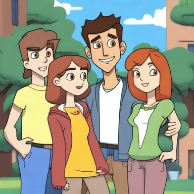 The animated series revolved around the adventures of a group of friends in their youth.