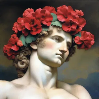 According to Greek mythology, the god of love, Eros, adorned his head with a vibrant coxcomb.