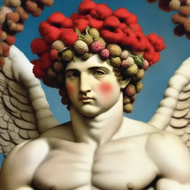 According to Greek mythology, the god of love, Eros, adorned his head with a vibrant coxcomb.