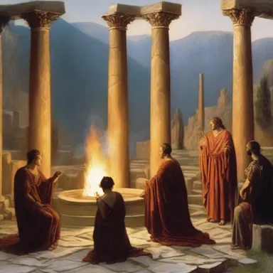In Greek mythology, the Oracle of Delphi used pyromancy to predict the future by examining flames and smoke.