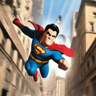 In the action-packed movie, the hero uses an inclined plane to launch himself into the air and defeat the villain.