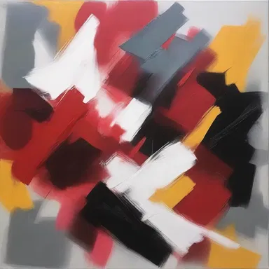 The artist used insistent brush strokes to create a sense of movement and energy in the painting.
