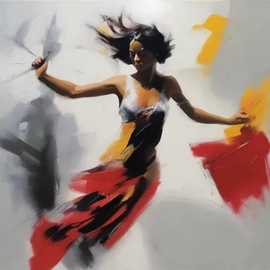 The artist used insistent brush strokes to create a sense of movement and energy in the painting.
