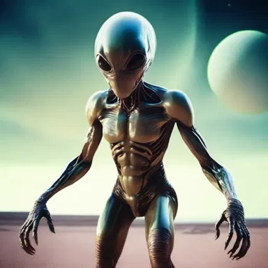In the insistent world of science fiction, the alien creature from another planet demanded the attention of the space explorers.