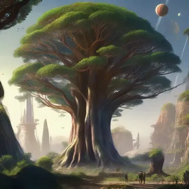 In the distant future, humans have colonized a planet with nut-bearing trees that contain a unique energy source.