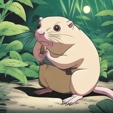 The protagonist in the anime series possessed the ability to communicate with the mysterious mole rat, gaining secret knowledge from the creature.