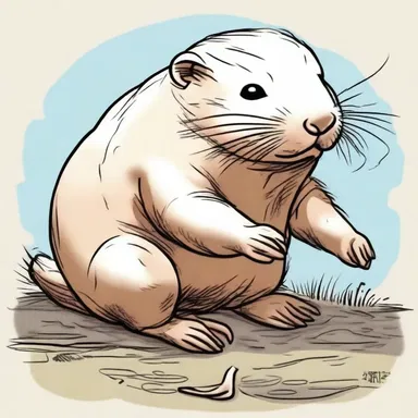According to ancient mythology, the mole rat was believed to be a sacred creature capable of granting wishes to those who befriended it.