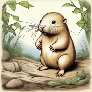 According to ancient mythology, the mole rat was believed to be a sacred creature capable of granting wishes to those who befriended it.
