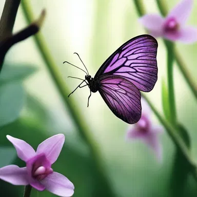 In the horror novel, the protagonist encounters a mysterious butterfly orchid that brings about calamity and dark forces.