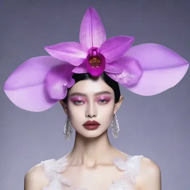 The famous fashion designer incorporated the image of a butterfly orchid into his latest collection, creating a mesmerizing and ethereal aesthetic.