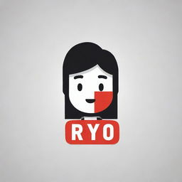 Creating a clean, interesting, and easily distinguishable YouTube channel logo for 'Riyo Toon'. Expect a minimalist design with visual pop to stand out in small and large scales.