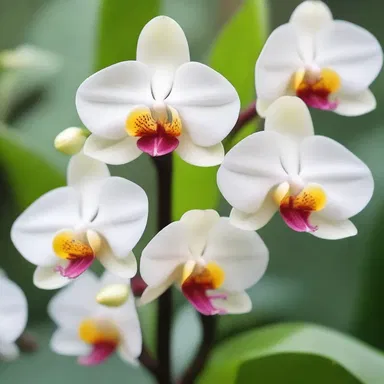 The butterfly orchid was used as a symbol of rebirth and resurrection in the religious ceremony.