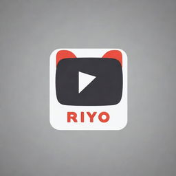 Creating a clean, interesting, and easily distinguishable YouTube channel logo for 'Riyo Toon'. Expect a minimalist design with visual pop to stand out in small and large scales.