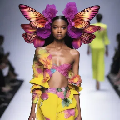 The fashion designer incorporated the vibrant colors of the butterfly orchid into her collection, creating a stunning and unique look on the runway.