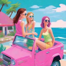 This is a digital art representation of a vibrant 'teen summer' book cover