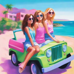 This is a digital art representation of a vibrant 'teen summer' book cover