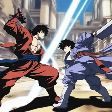 During the intense battle scene in the anime, the ground trembled with vibration as the characters clashed.