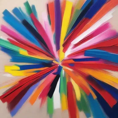 The painting had a vibrant and energetic vibration, capturing the essence of the artist's emotions.