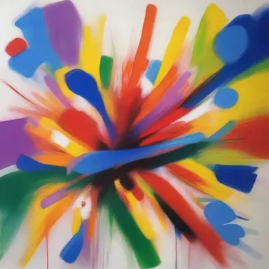 The painting had a vibrant and energetic vibration, capturing the essence of the artist's emotions.