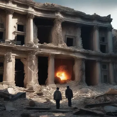 The intense vibration of the earthquake was depicted with powerful special effects in the cinema.