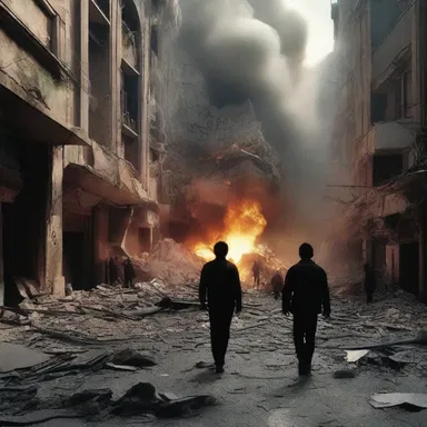 The intense vibration of the earthquake was depicted with powerful special effects in the cinema.