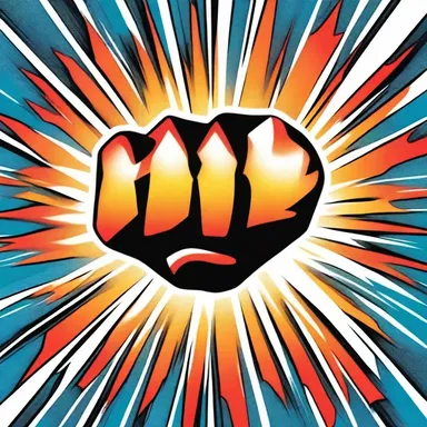 The superhero's punch created a vibration effect, illustrated with wavy lines in the comics.