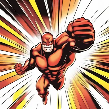 The superhero's punch created a vibration effect, illustrated with wavy lines in the comics.