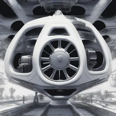 The spaceship's engines caused a strong vibration throughout the entire vessel.
