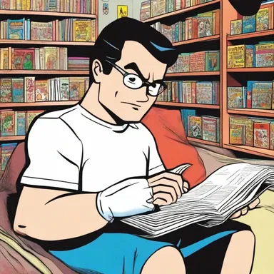 I will watch cartoons or else I will read a comic book.