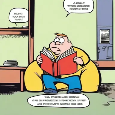 I will watch cartoons or else I will read a comic book.