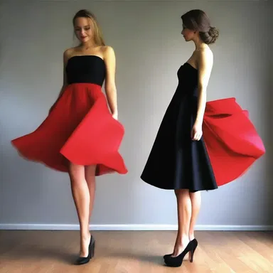 I will wear the red dress tonight or else I will wear the black one.