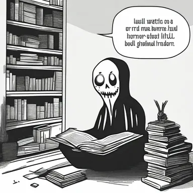 I will watch a horror movie or else I will read a scary book.