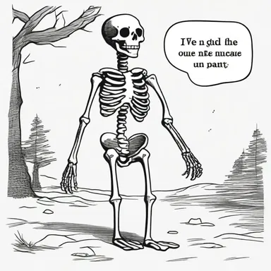 Why did the skeleton go to the party alone? Because he had no body to lament with!