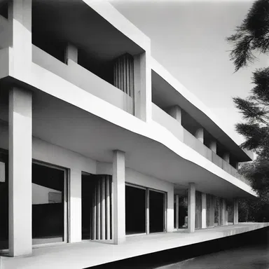 The modernist architecture movement rejects any design elements that may be considered dregs of the past.