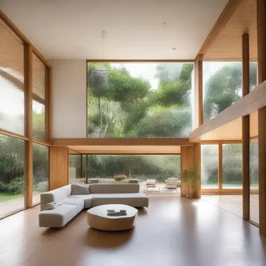 The design of this house incorporates eudemonism principles, creating spaces that promote personal well-being and rational living.