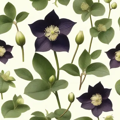 In the realm of fantasy, the black hellebore is a rare and potent ingredient for creating magical potions.