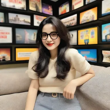 She is monomaniacal about cinema and spends every weekend watching movies from different eras and genres.